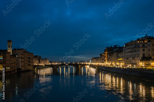 The Arno River in Florence Italy