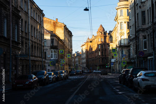 selective focus, city center, Saint Petersburg, street © Magneya Photography
