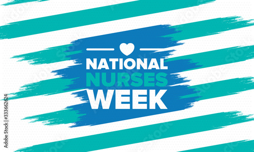 National Nurses Week. Thank you nurses. Medical and health care concept. Fighters against viruses and diseases. In honour of the doctors. Celebrated annual in United States. Vector illustration poster