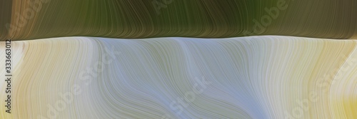 futuristic banner background with dark gray, dark olive green and pastel gray color. abstract waves design
