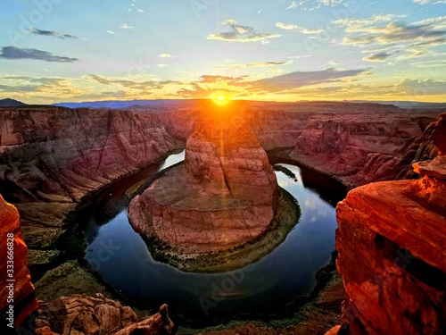 sunset in grand canyon