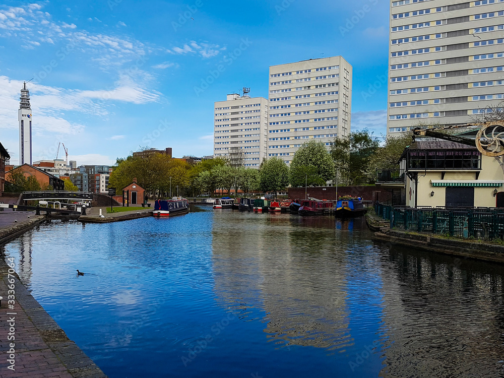 Blue sky and chill atmosphere Birmingham