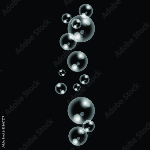 Transparent Bubble Cluster