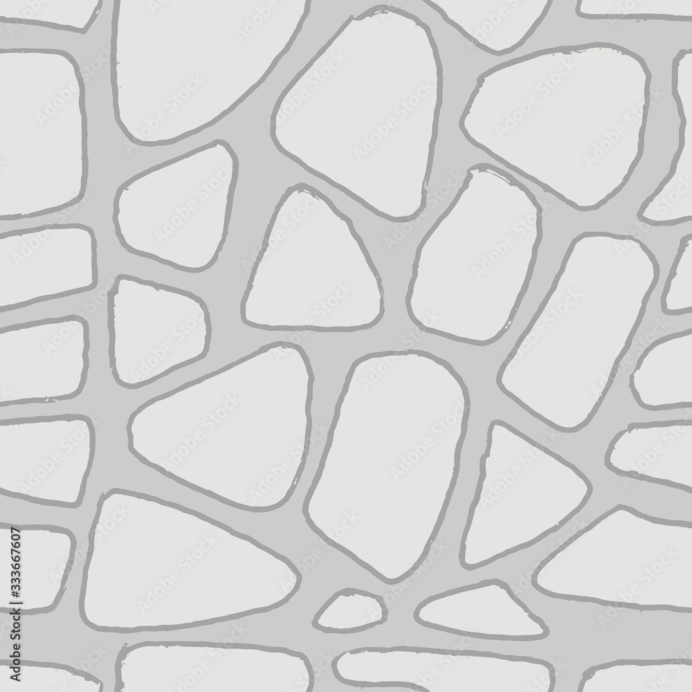 Stones handdrawn seamless gray pattern. Vector illustration. Stones handdrawn seamless gray pattern. Vector illustration.