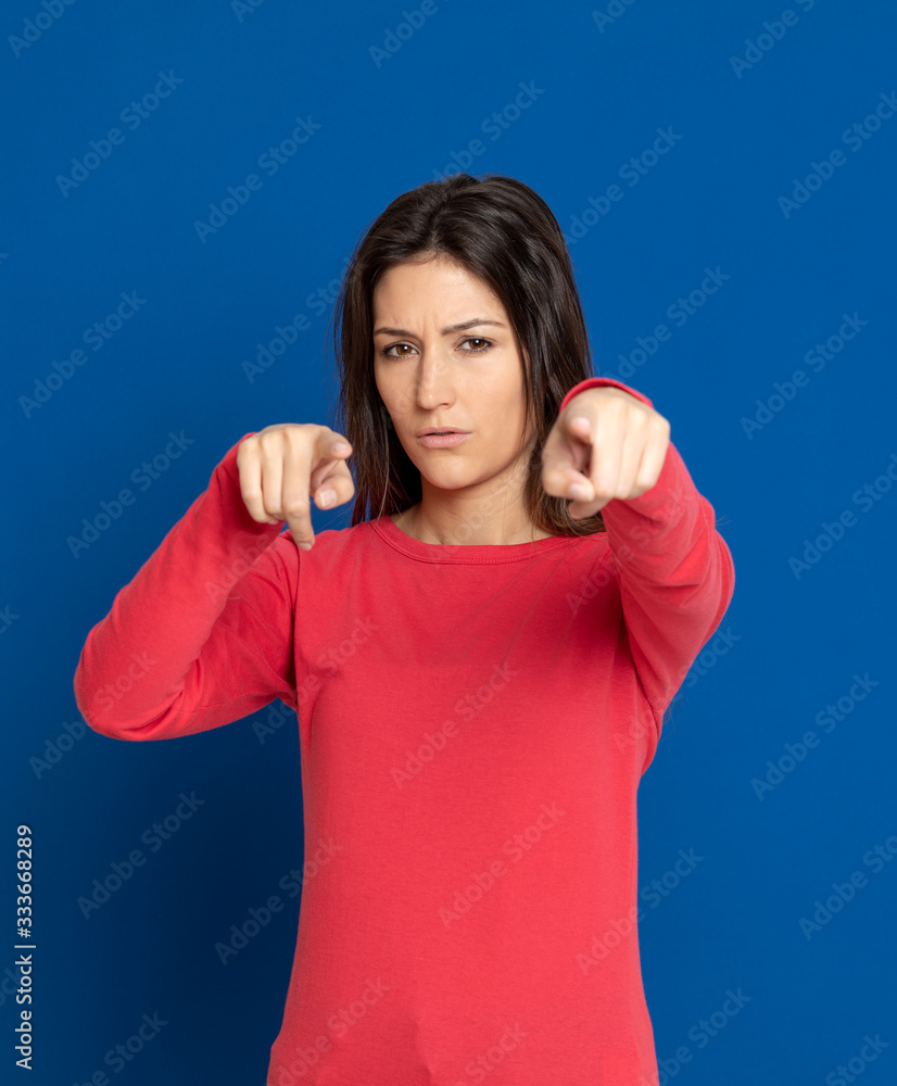 Attractive brunette girl in studio Attractive brunette girl in studio