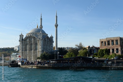 View of Ortakoy Mosque from the Bosphorus, Istanbul