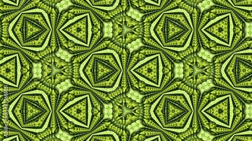 Green abstract kaleidoscope stock video