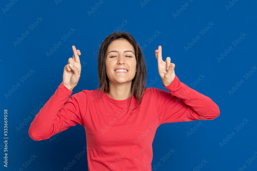 Attractive brunette girl in studio Attractive brunette girl in studio