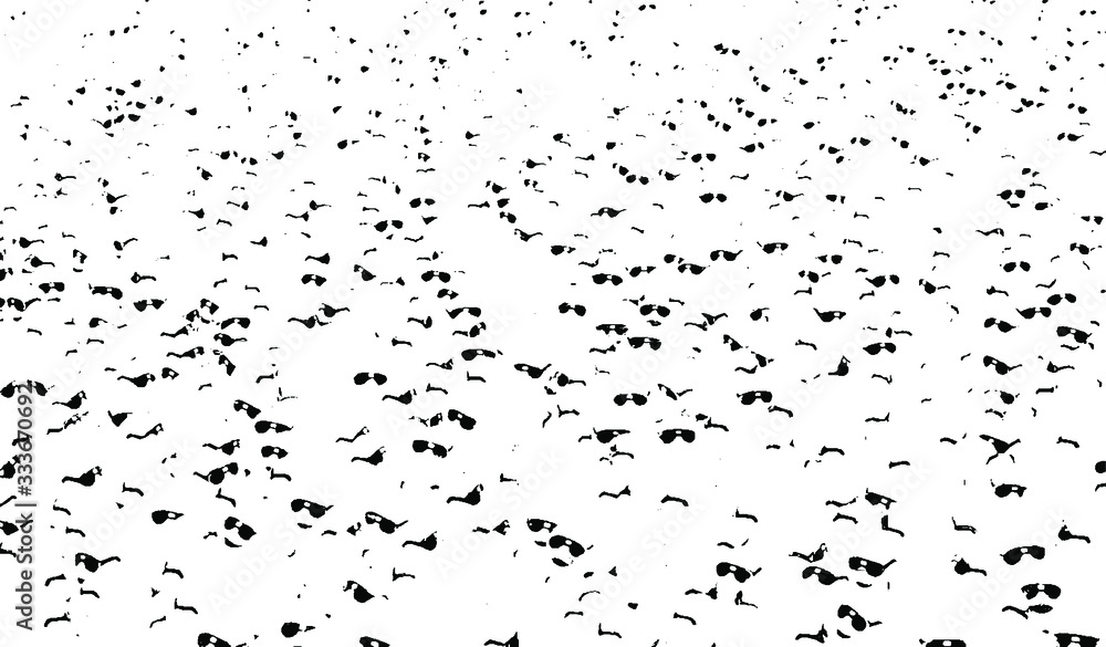Abstract vector noise. Small particles of debris and dust. Distressed uneven background. Grunge texture overlay with rough and fine grains isolated on white background. Vector illustration. EPS10. Abstract vector noise. Small particles of debris and dust. Distressed uneven background. Grunge texture overlay with rough and fine grains isolated on white background. Vector illustration. EPS10.