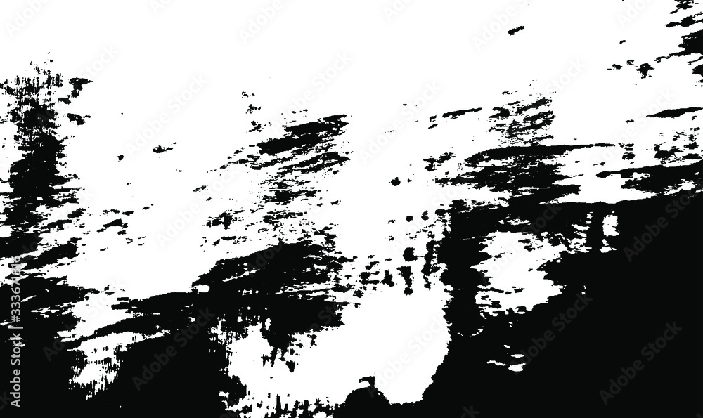 Obraz premium Rough black and white texture vector. Distressed overlay texture. Grunge background. Abstract textured effect. Vector Illustration. Black isolated on white background. EPS10.