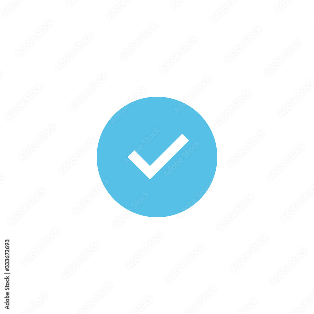 Check mark. Flat icon. Stock Vector illustration isolated on white background. Check mark. Flat icon. Stock Vector illustration isolated on white background.