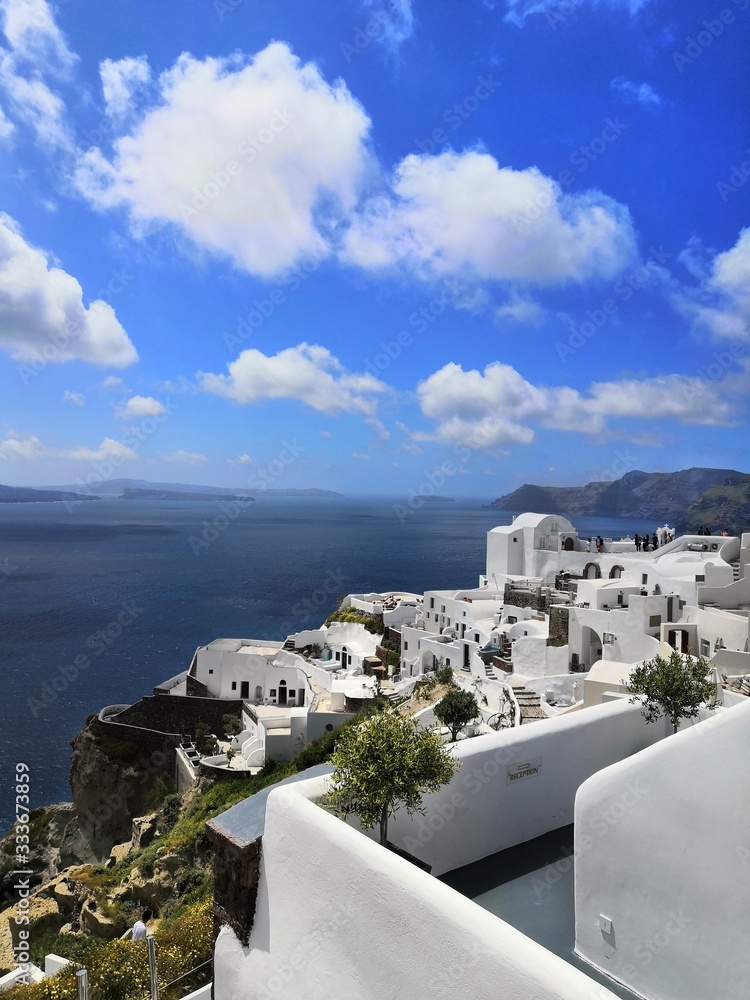 Naklejka premium Santorini