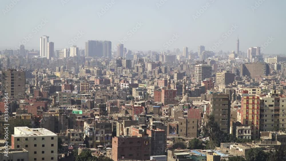 Panorama of Cairo from the Citadel of Saladin. City skyline, urban landscape. Smog and haze in the air. Panorama of Cairo from the Citadel of Saladin. City skyline, urban landscape. Smog and haze in the air.