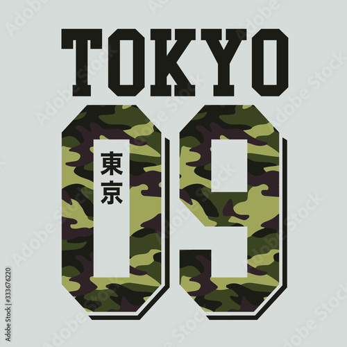 vectors camouflage number illustration for military typography