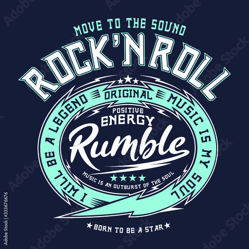grunge rubber stamp, music rock typography, tee shirt graphics, 