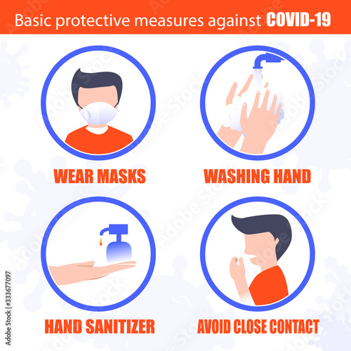 Covid-19 Coronavirus concept. healthcare and medicine infographic