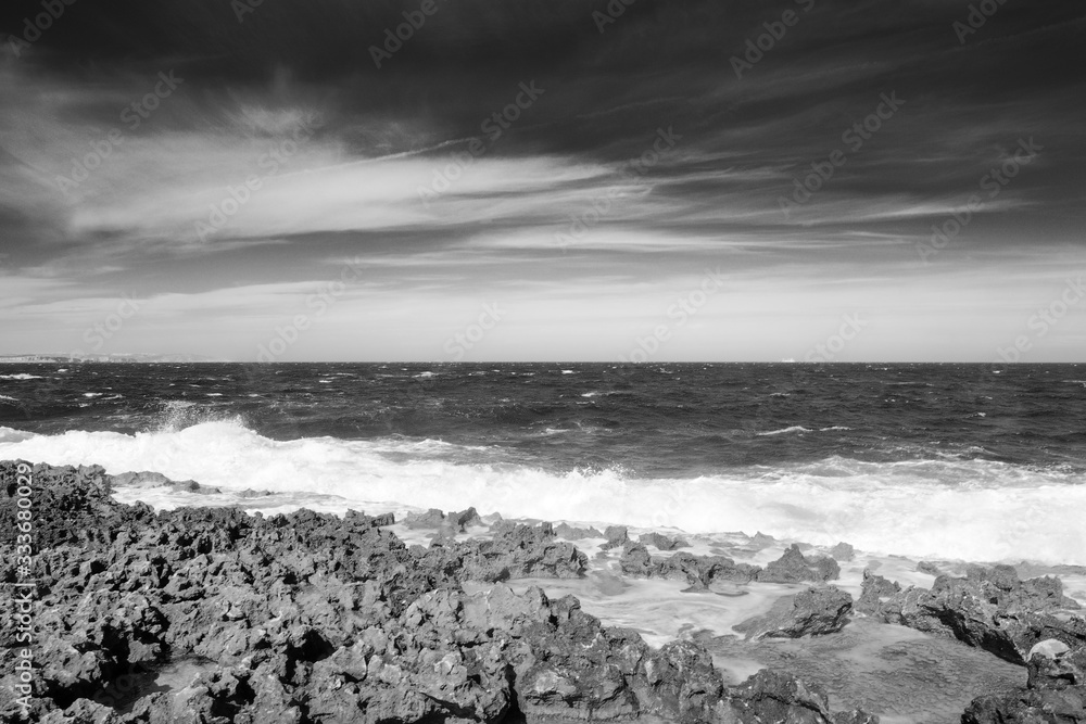 Seascape near Qawra Point Beach in Malta