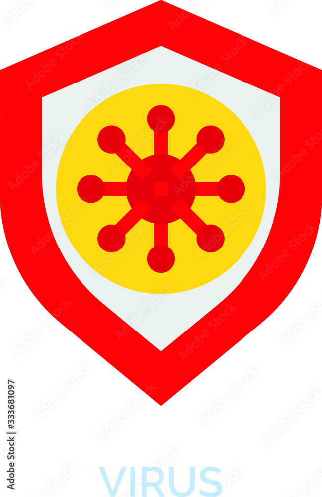 Virus icon. Virus icon.