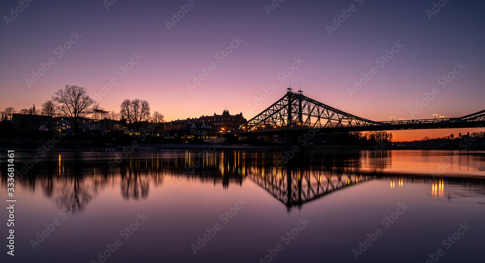 Loschwitz-Bridge, Dresden, Saxony, Germany