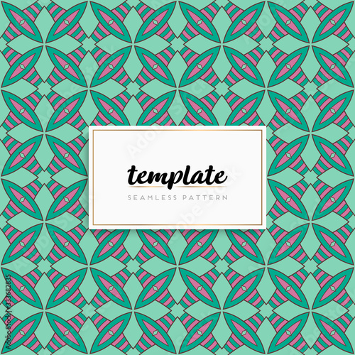 Background mandala seamless pattern vector