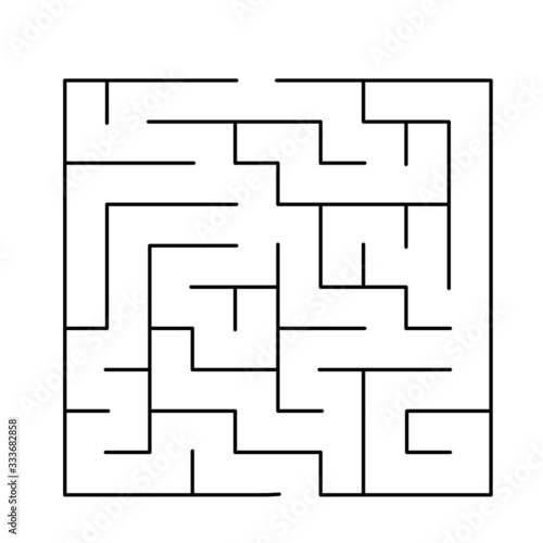 10x10 rectangular maze with no solution