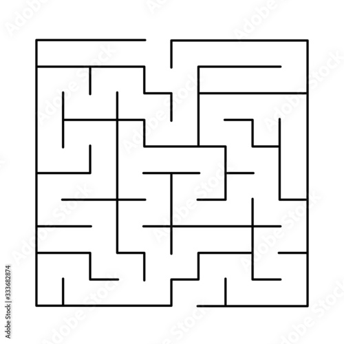 10x10 rectangular maze with no solution