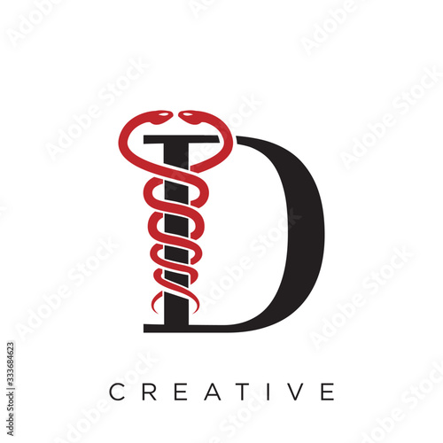 d abstract business logo
