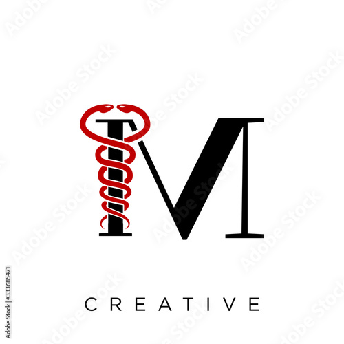 m logo design vector icon design
