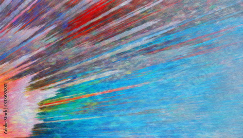 Wallpaper Mural Abstract painting graphic fractal art. Creative template for decor backgrounds of covers, web banners, invitations or cards. Surreal bright print in digital oil and acrylic mixed impressionism style. Torontodigital.ca