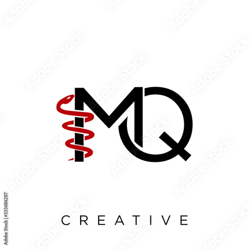 mq logo design vector icon