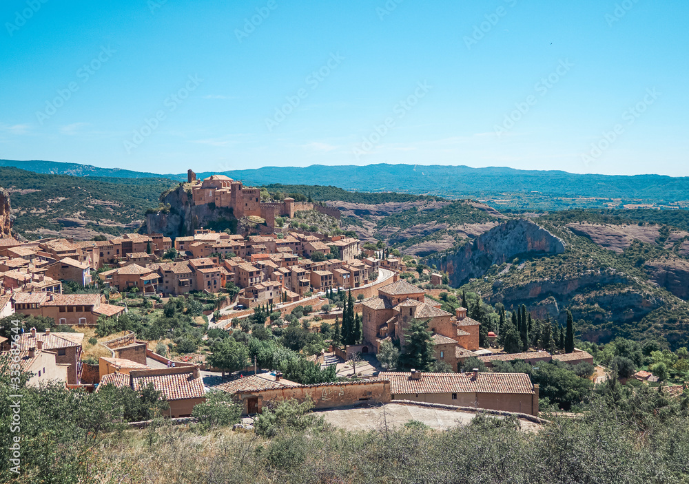 Alquezar village in Huesca, Spain