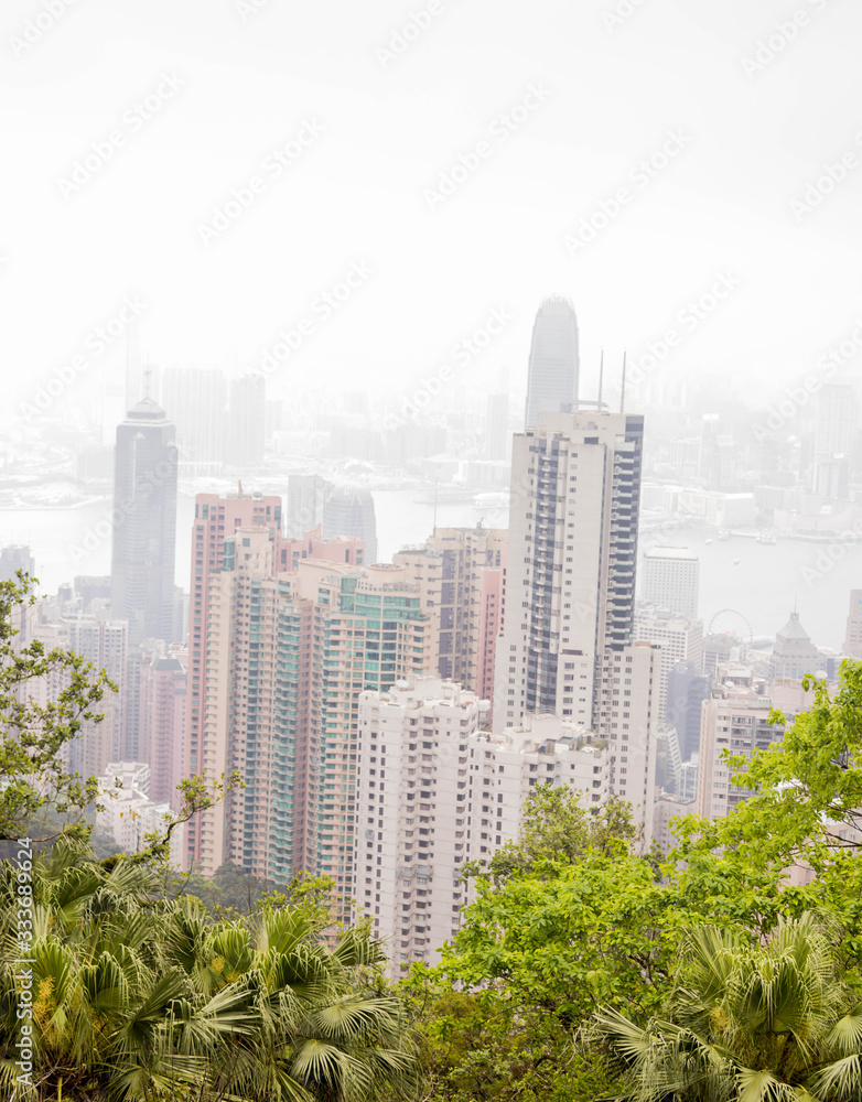 Fototapeta premium View Victoria peak highest can see view of the victoria Habour