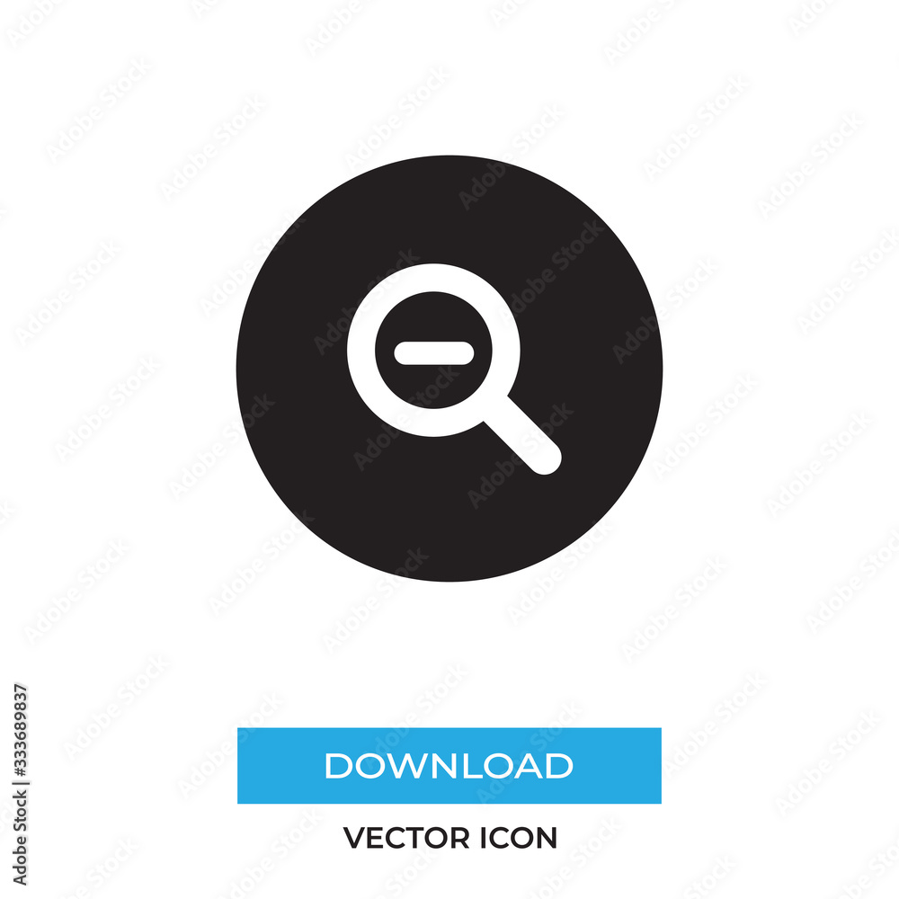 Zoom out vector icon, simple sign for web site and mobile app. Zoom out vector icon, simple sign for web site and mobile app.