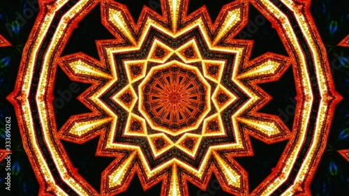 Abstract kaleidoscope art stock video
