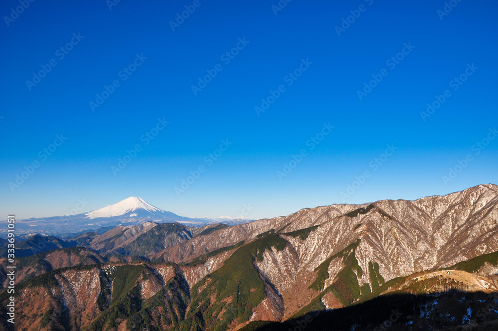 富士山, 雪, 絶景, 風景, 青空, 自然