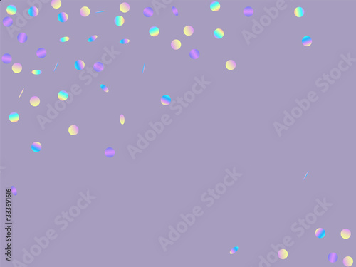 Color FallingFestive Splash Postcard. Round Banner. Round Carnival Texture. Rainbow Decoration Design.