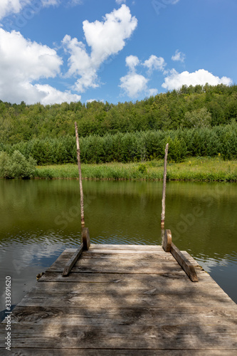 Obraz na płótnie lake in the forest w salonie