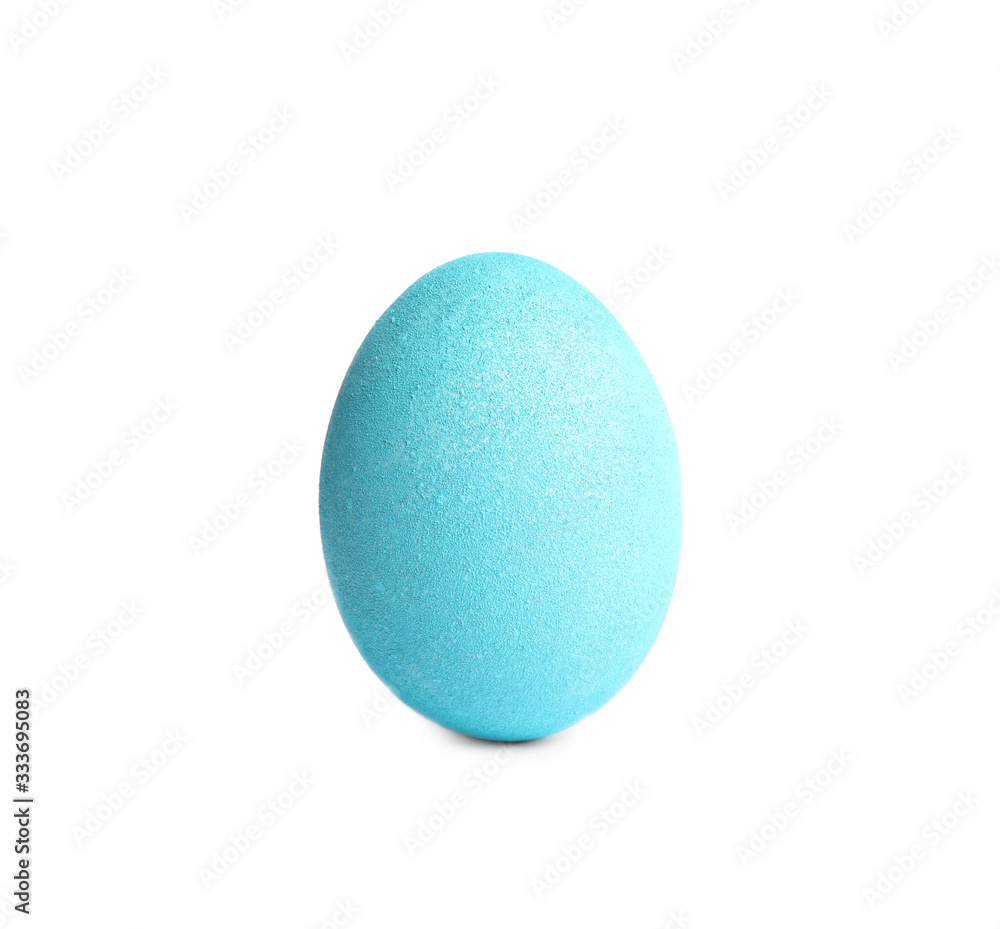 Blue egg isolated on white. Easter symbol Blue egg isolated on white. Easter symbol
