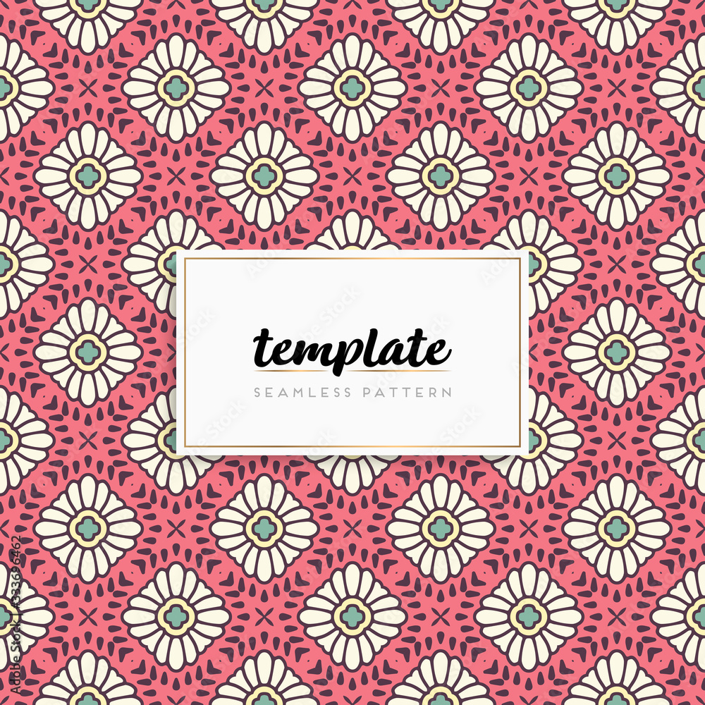 Background mandala seamless pattern vector Background mandala seamless pattern vector