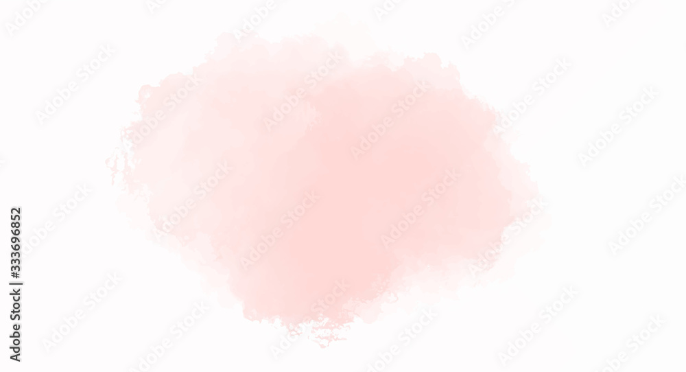 Soft Pink watercolor background for your design, watercolor background concept, vector.