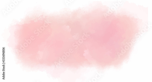 Soft Pink watercolor background for your design, watercolor background concept, vector.