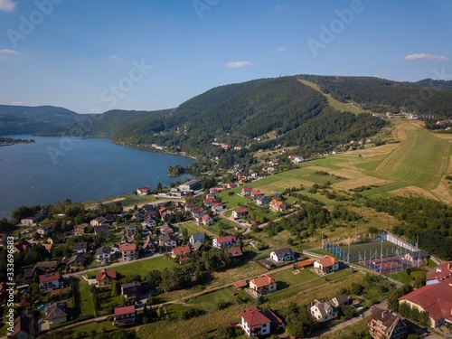 Lake Mountains Miedzybrodzie Zywieckie Beskidy Zywiec Bielsko Biala Poland Silesia Gora Zar photo