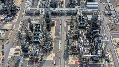Aerial view Oil Refinery © Suthee