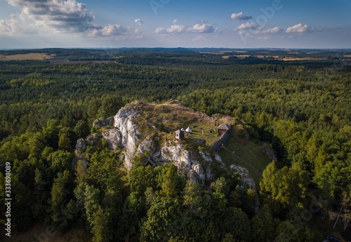 Ogrodzieniec Castle Jura Cracow Czestochowa Silesia Poland Town  photo