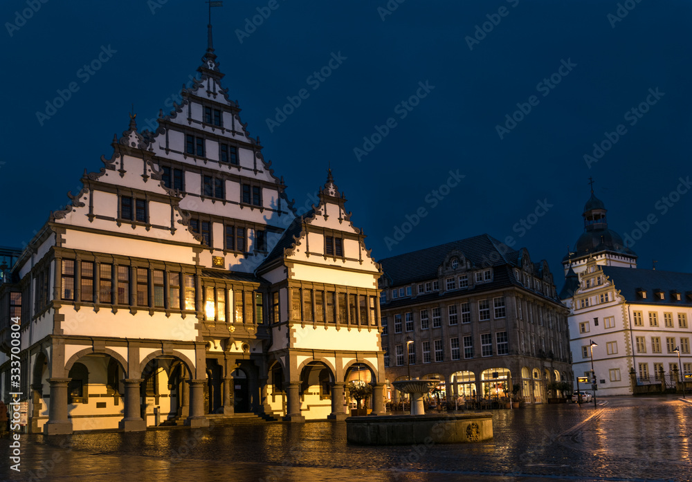 The Renaissance town hall of Paderborn, Germany.