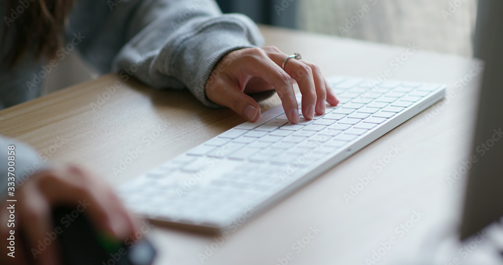 Woman use of laptop computer Woman use of laptop computer