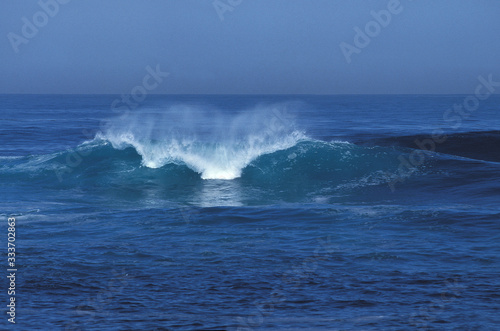 WAVE IN PACIFIC OCEAN, CALIFORNIA .