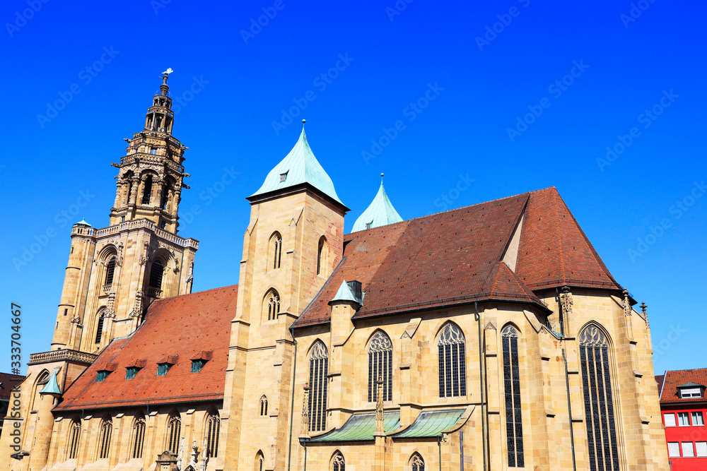 Obraz premium The Church Kilianskirche in Heilbronn, Germany