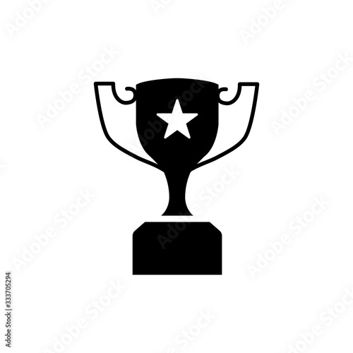 Trophy icon vector. champions cup icon illustration.