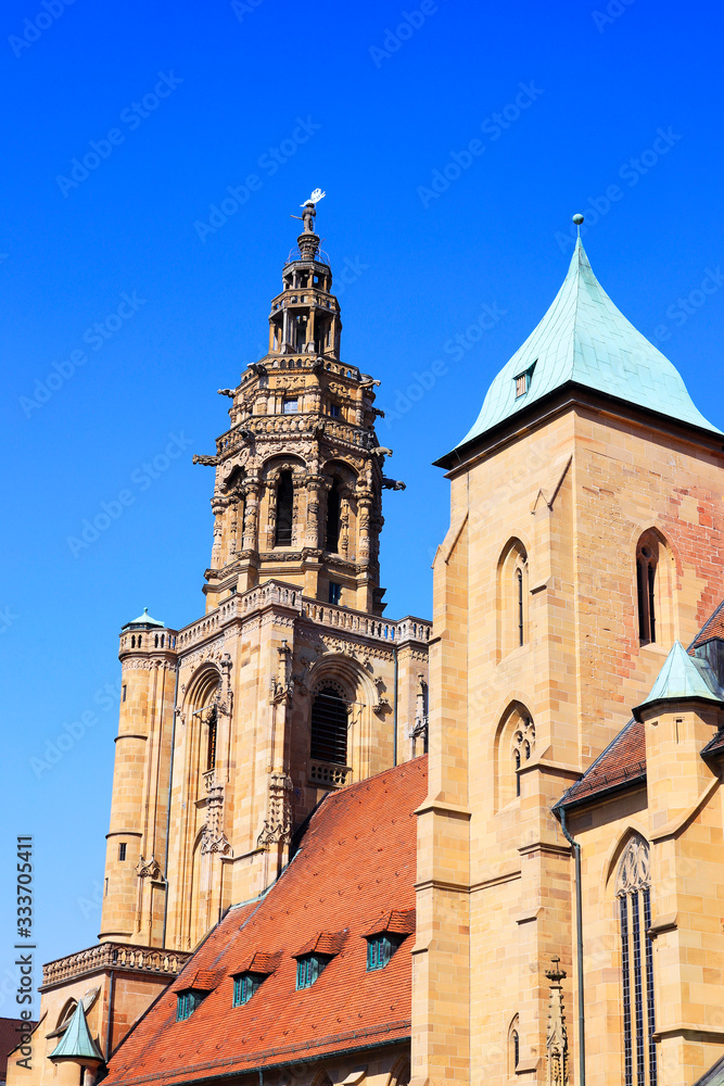 Obraz premium The Church Kilianskirche in Heilbronn, Germany